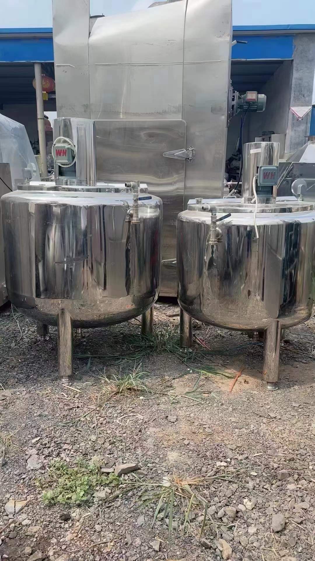 轉(zhuǎn)讓二手真空乳化機 一套容積500L含水鍋油鍋真空均質(zhì)乳化機