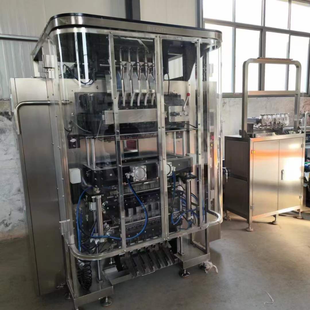 轉(zhuǎn)讓二手液體包裝機(jī) 一臺(tái)天津漢頓產(chǎn)6列液體包裝機(jī)
