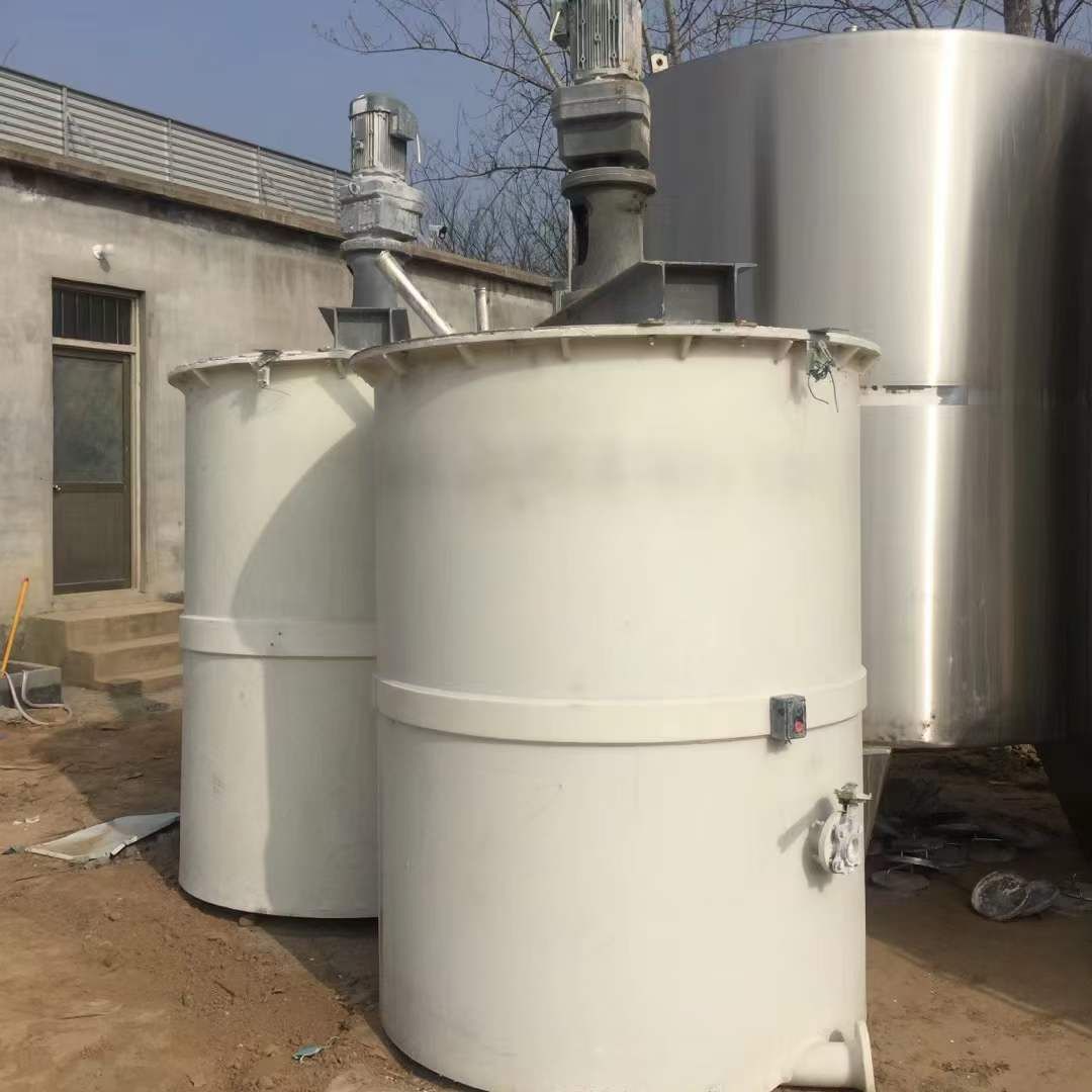 轉(zhuǎn)讓二手塑料攪拌罐 10臺容積3立方PP材質(zhì)聚丙烯攪拌罐