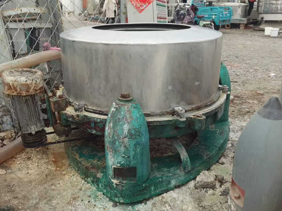 转让二手三足脱水机 一台直径1.2米三足式离心机