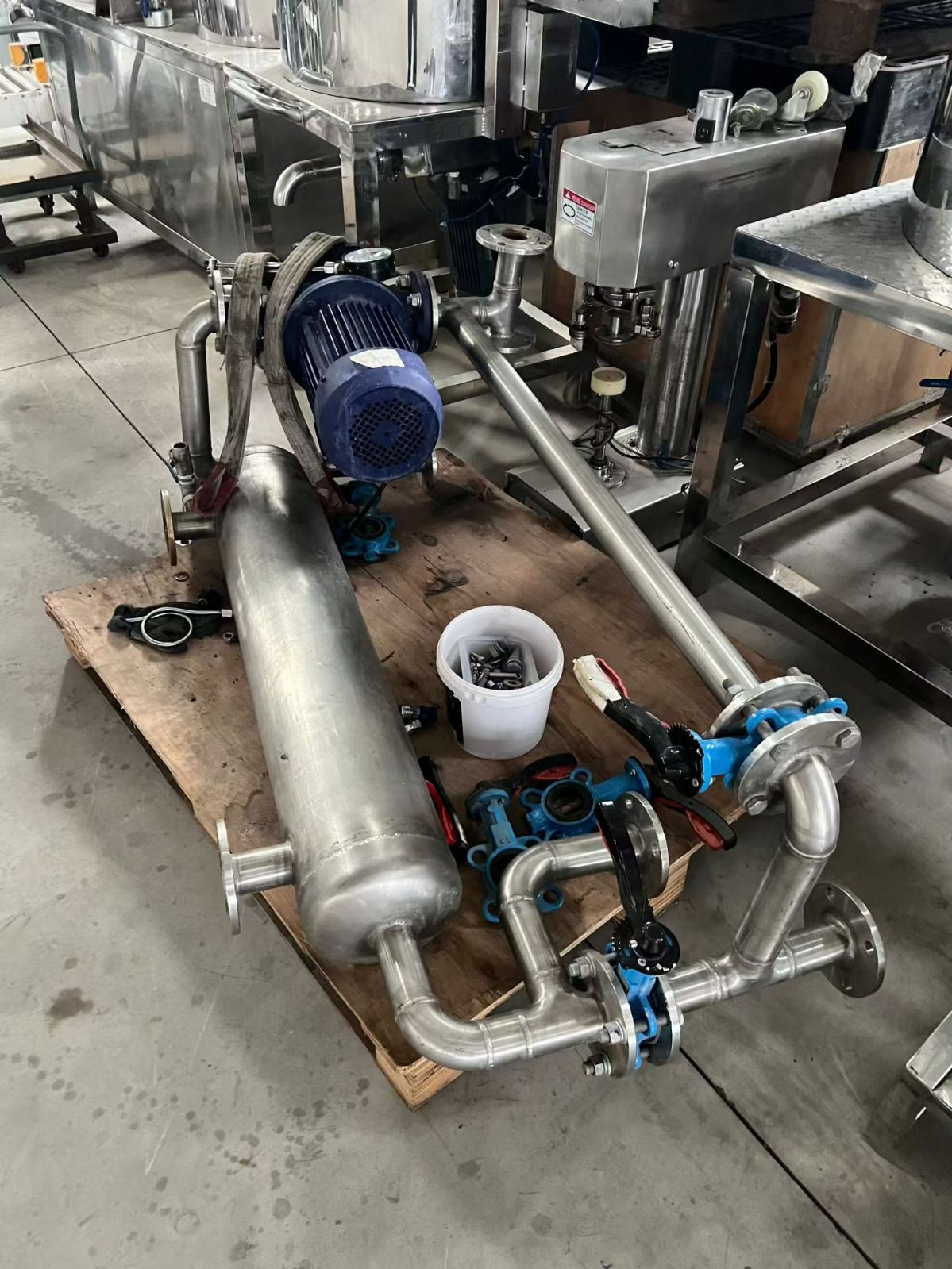 转让二手二双层杀菌锅 一套容积2.59立方水浴式全自动双层杀菌锅