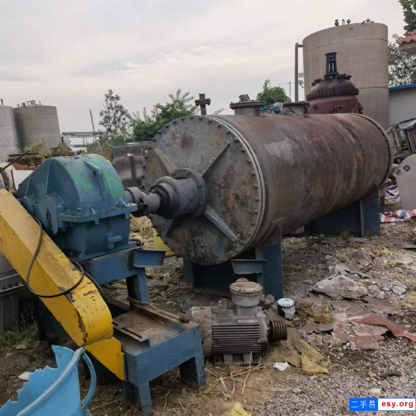 出售二手重耙齒干燥機(jī) 兩臺6300L真空耙式干燥機(jī)