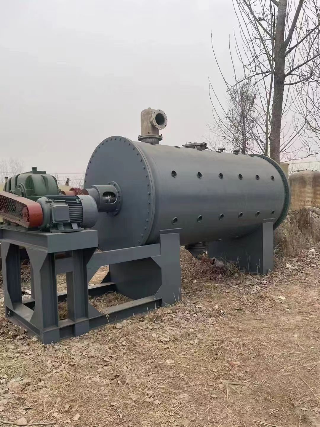 轉讓二手耙式干燥機 一臺容積10立方真空耙式干燥機