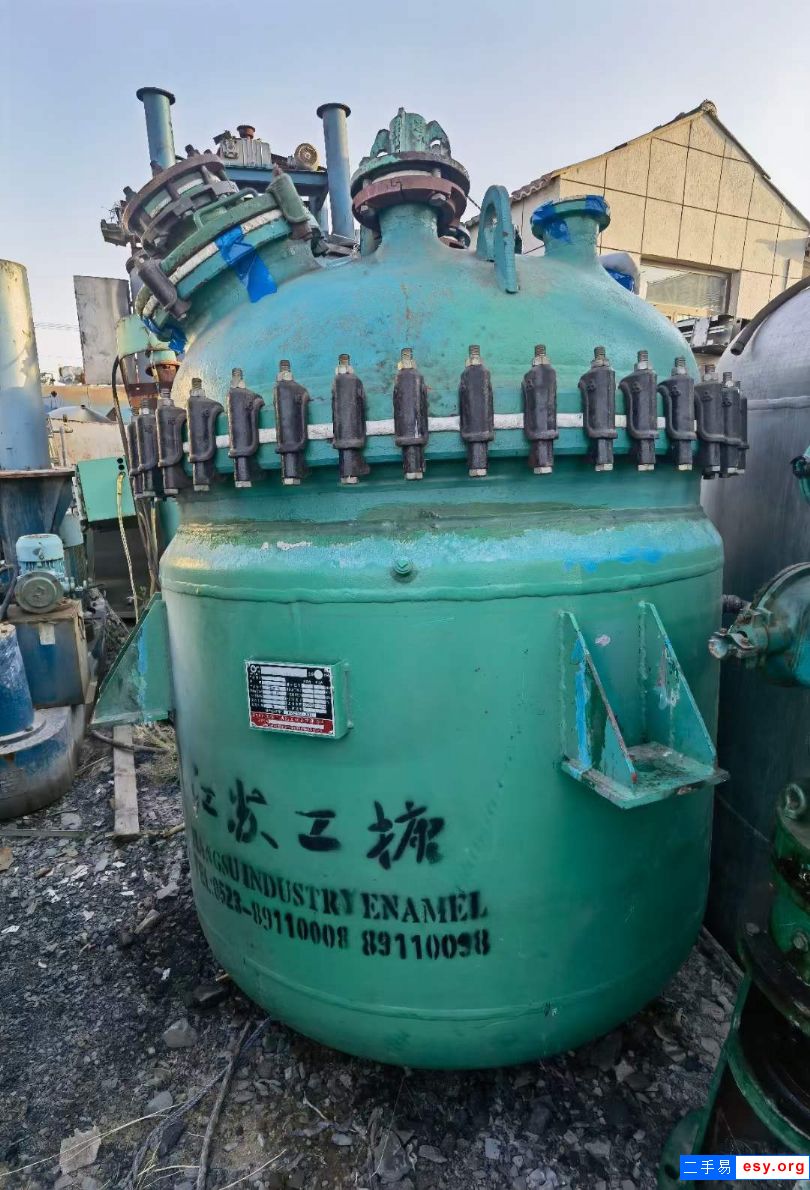 轉讓二手搪瓷反應釜 1200L-3000L工塘反應釜