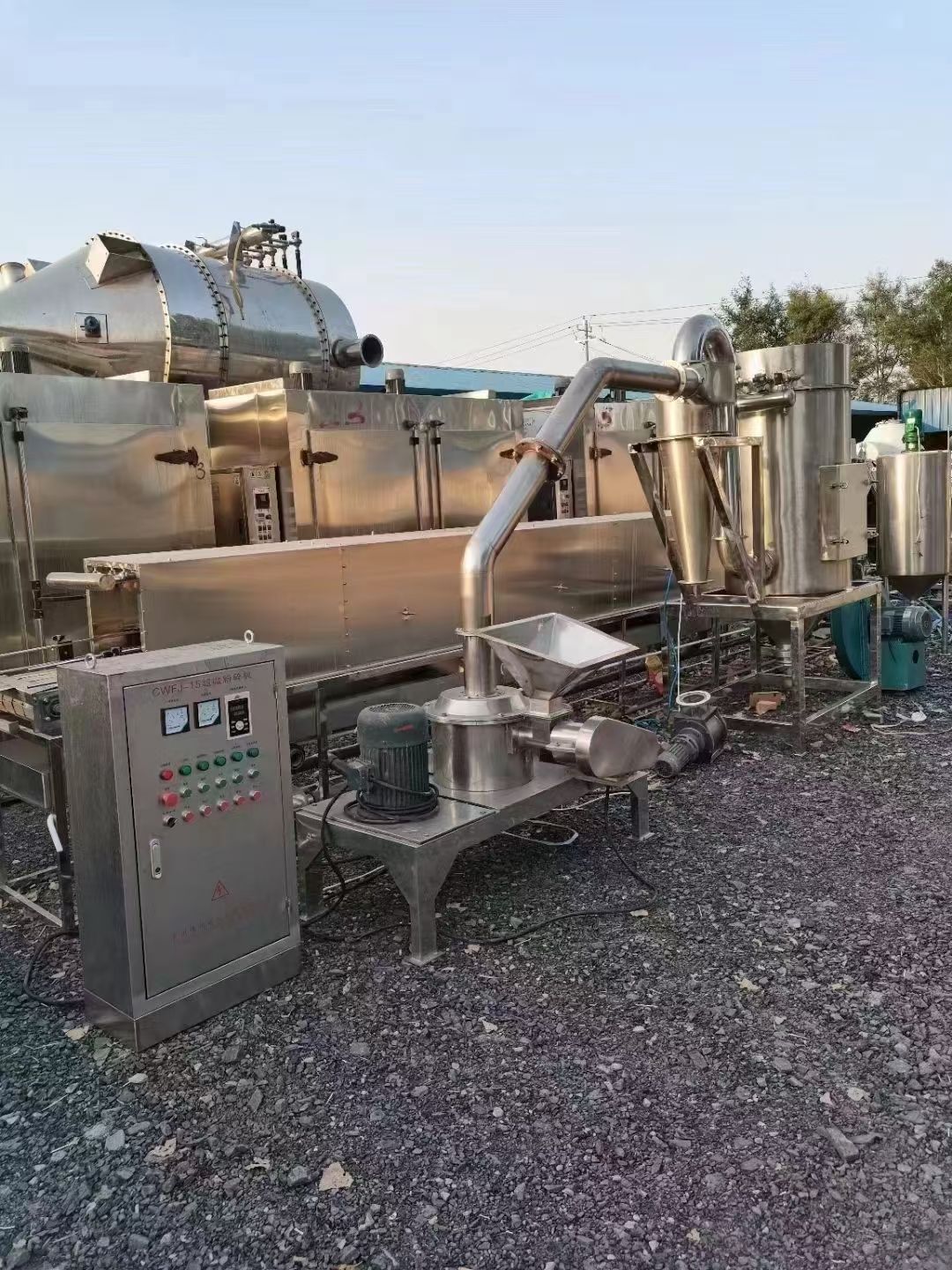轉讓二手超威粉碎機 一套15型常州產高效超威粉碎機