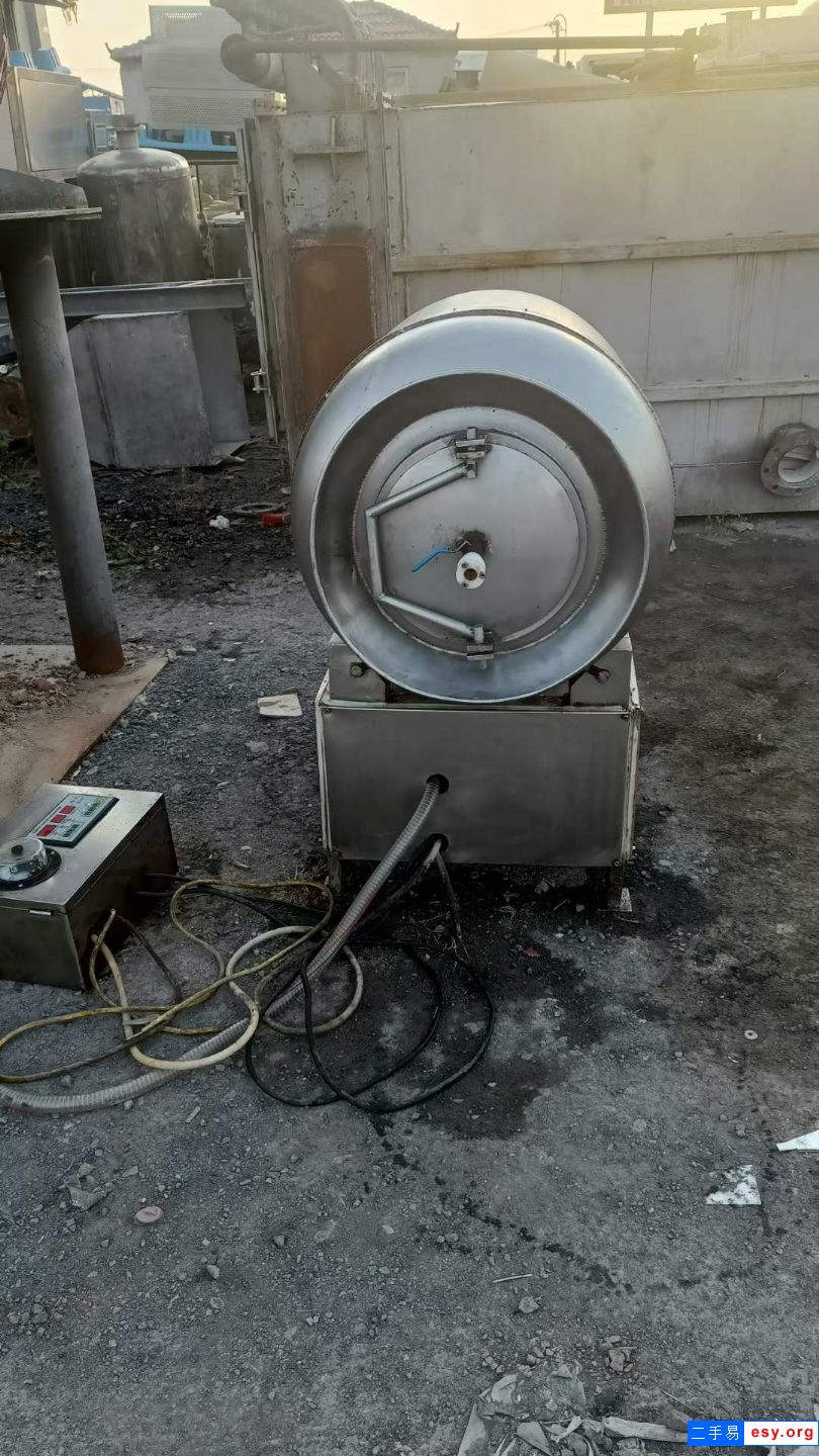 出售二手真空滾揉機(jī) 一臺(tái)200L曉進(jìn)變頻滾揉機(jī)