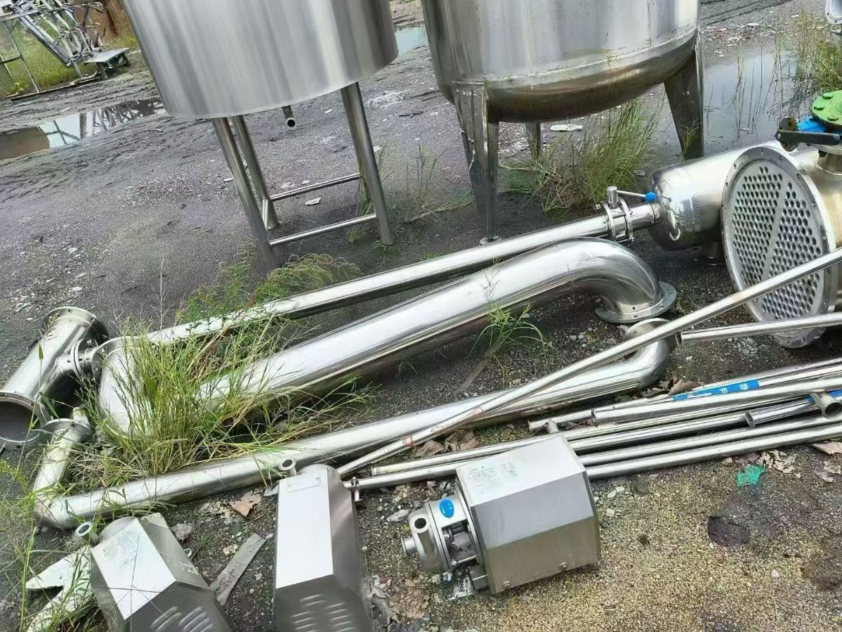 转让二手浓缩蒸发器 一套手续2000升食品级浓缩蒸发器