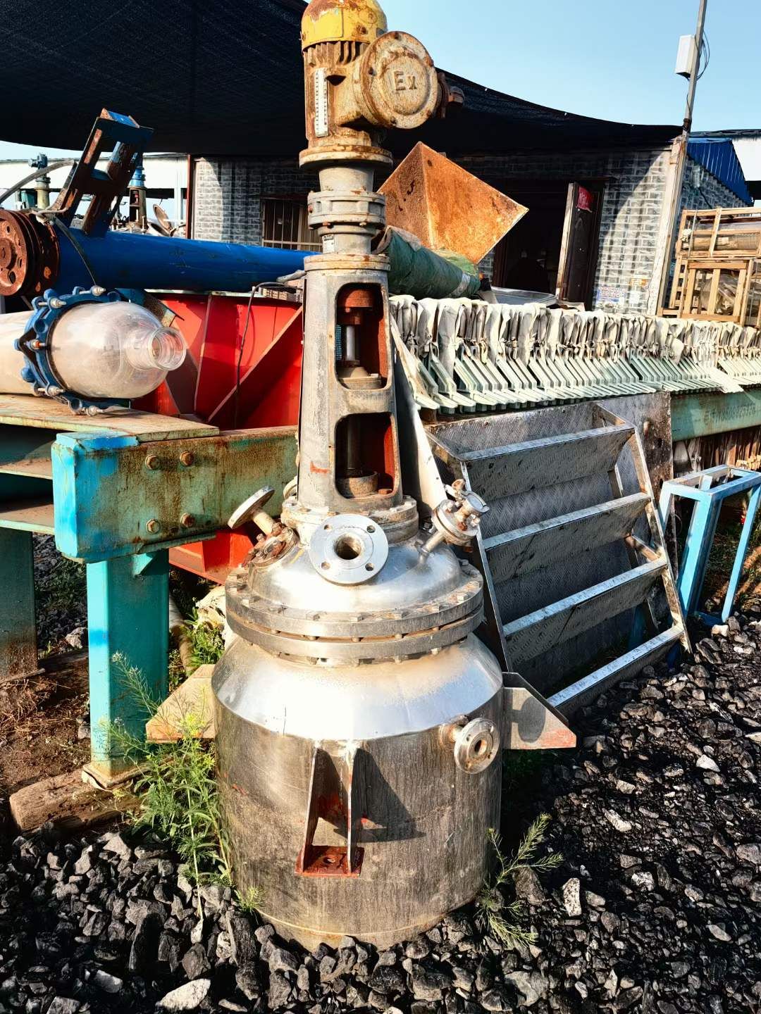 轉讓二手不銹鋼反應釜 容積150L-200L外加套不銹鋼反應釜