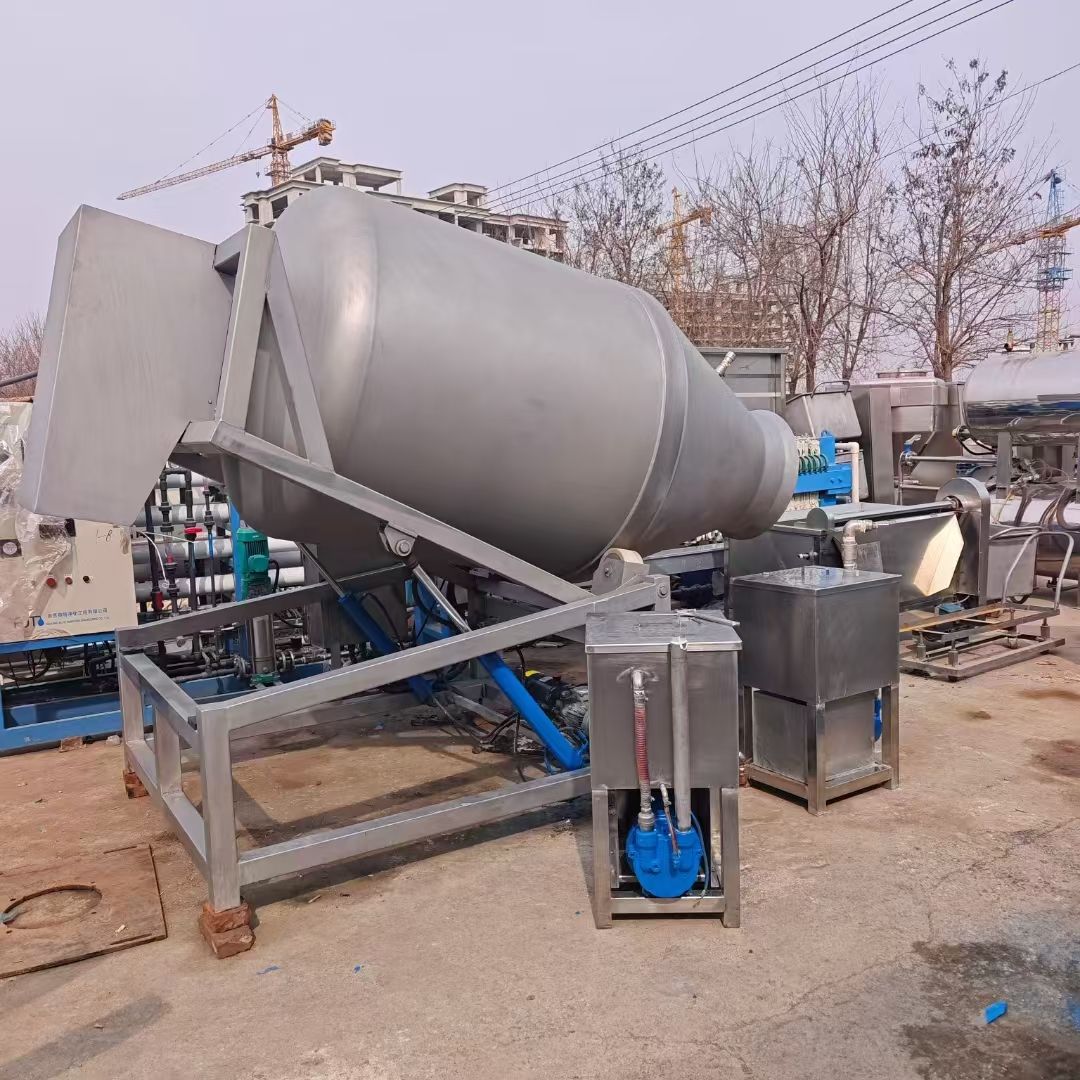 轉(zhuǎn)讓二手真空滾揉機(jī) 兩臺(tái)容積3500L液壓自動(dòng)上料真空滾揉機(jī)