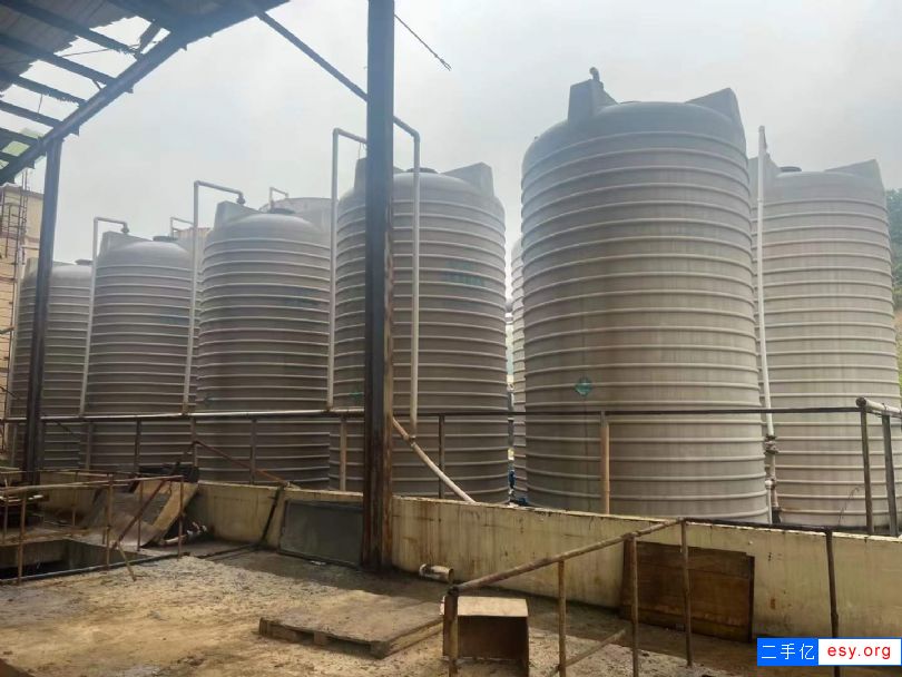 轉讓二手立式塑料罐 8臺50立方pp塑料罐壁厚20mm