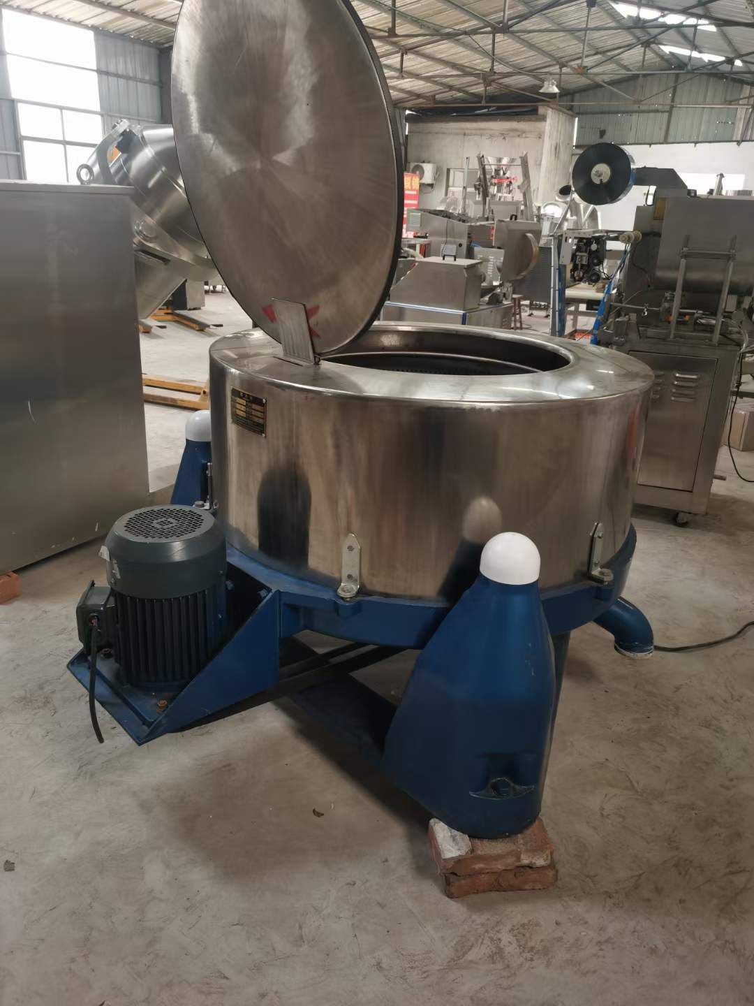 转让二手三足离心机 一台1000型直径1米食品级三足脱水离心机