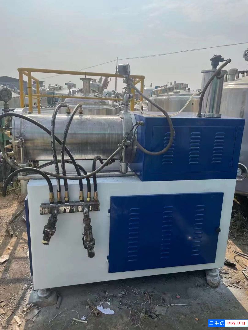 出售二手臥式砂磨機(jī) 一臺(tái)60L陶瓷納米砂磨機(jī)