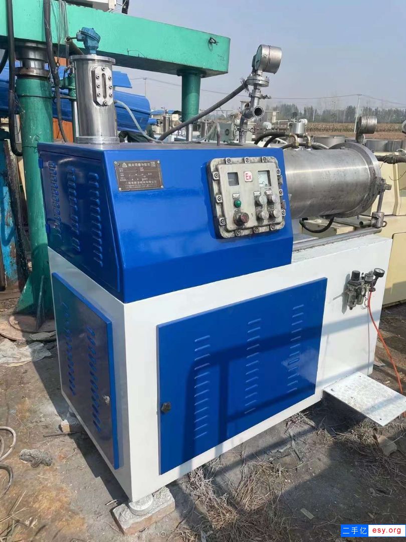 出售二手臥式砂磨機(jī) 一臺(tái)60L陶瓷納米砂磨機(jī)