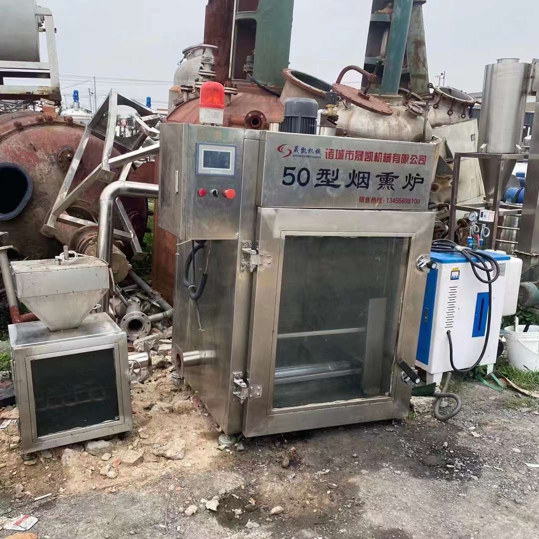 轉(zhuǎn)讓二手香腸煙熏爐 一臺50型玻璃門煙熏爐 帶蒸汽發(fā)生器