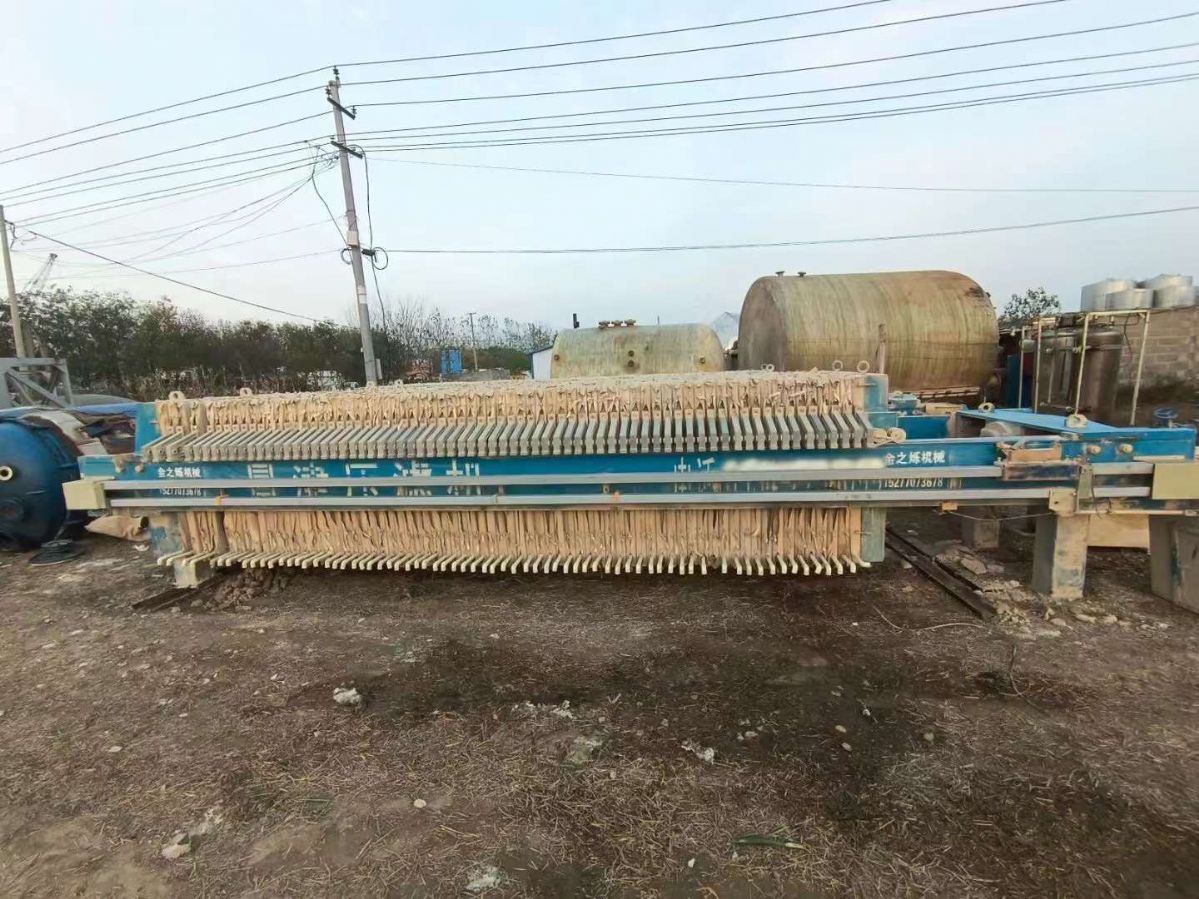 出售二手景津壓濾機(jī) 3臺60平方自動廂式壓濾機(jī)