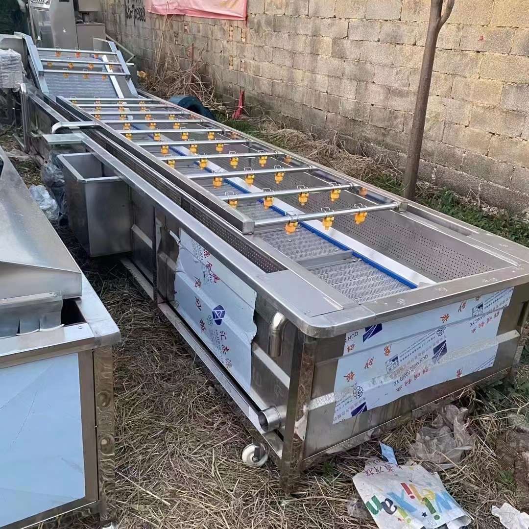 轉(zhuǎn)讓二手氣泡清洗機(jī) 2米-6米不銹鋼鏈板氣泡清洗機(jī)