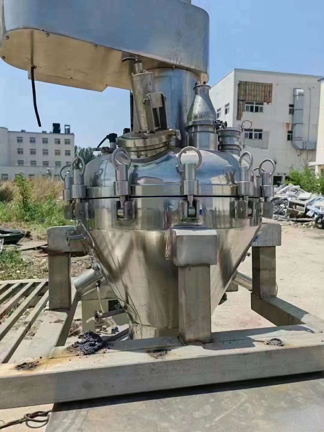 轉(zhuǎn)讓二手實(shí)驗(yàn)型單錐干燥機(jī) 一臺(tái)100L316L材質(zhì)溫州亞光單錐干燥機(jī)