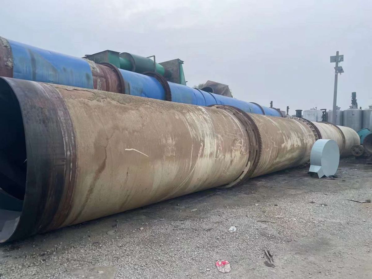 轉(zhuǎn)讓二手分體式單筒烘干機 一套2.2米X22米滾筒烘干機