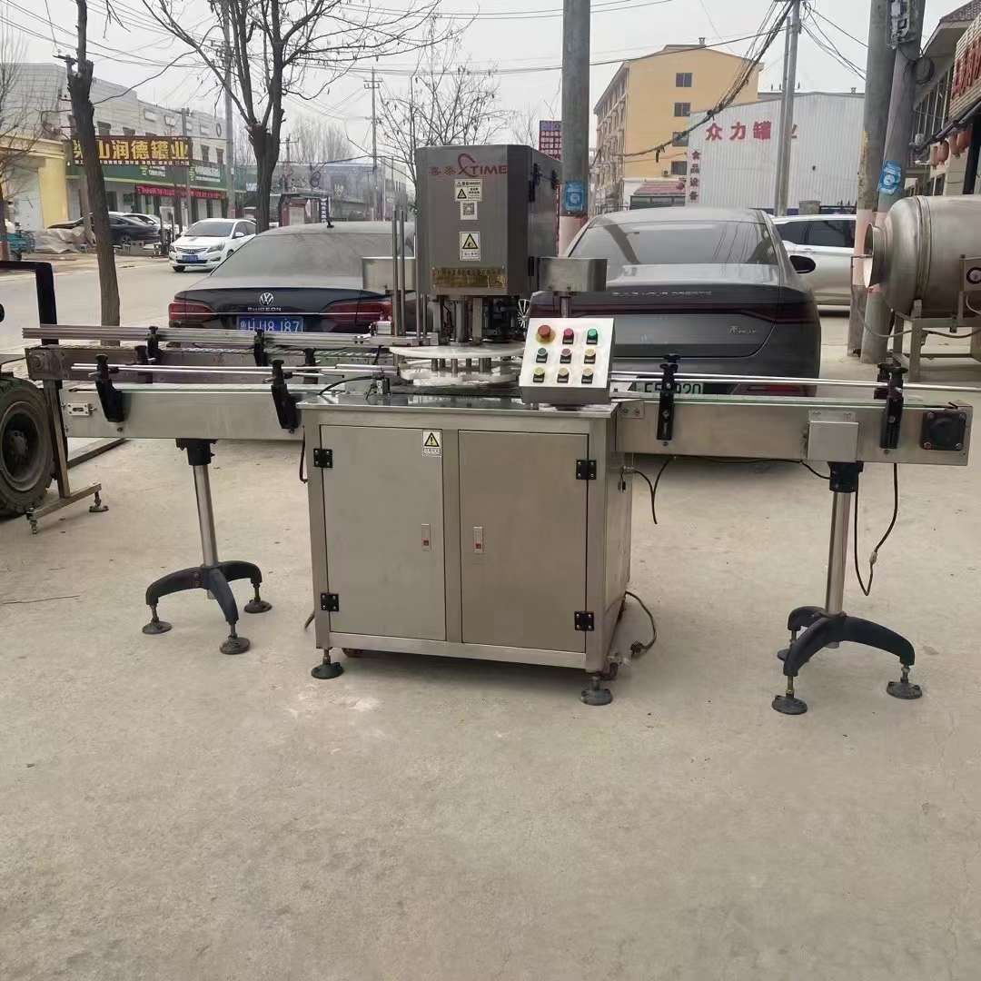 轉(zhuǎn)讓二手全自動(dòng)封罐機(jī) 一臺(tái)100型全自動(dòng)封罐機(jī)