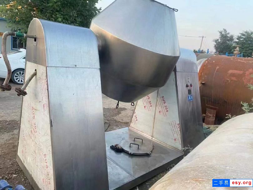 轉(zhuǎn)讓二手雙錐干燥機(jī) 一臺(tái)500L搪瓷雙錐干燥機(jī)