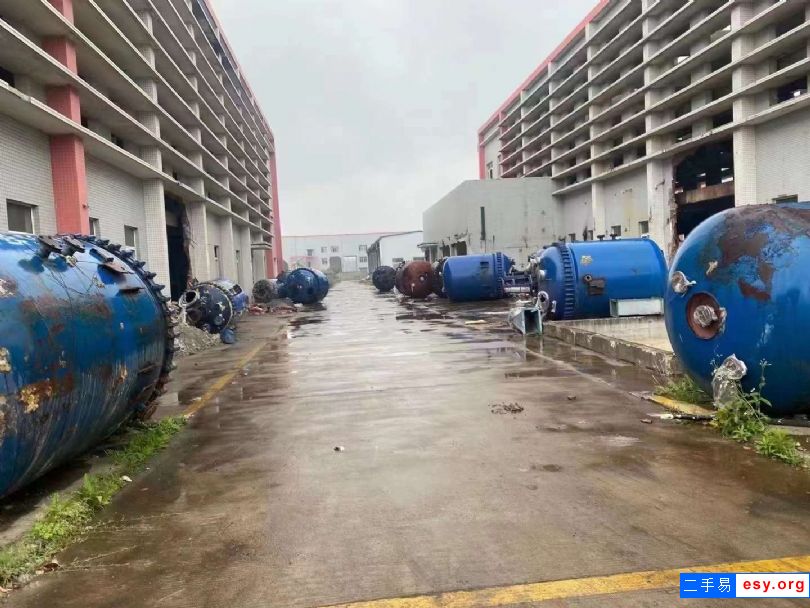 轉(zhuǎn)讓二手楊陽搪瓷反應(yīng)釜 江蘇南通提貨 容積1-5噸