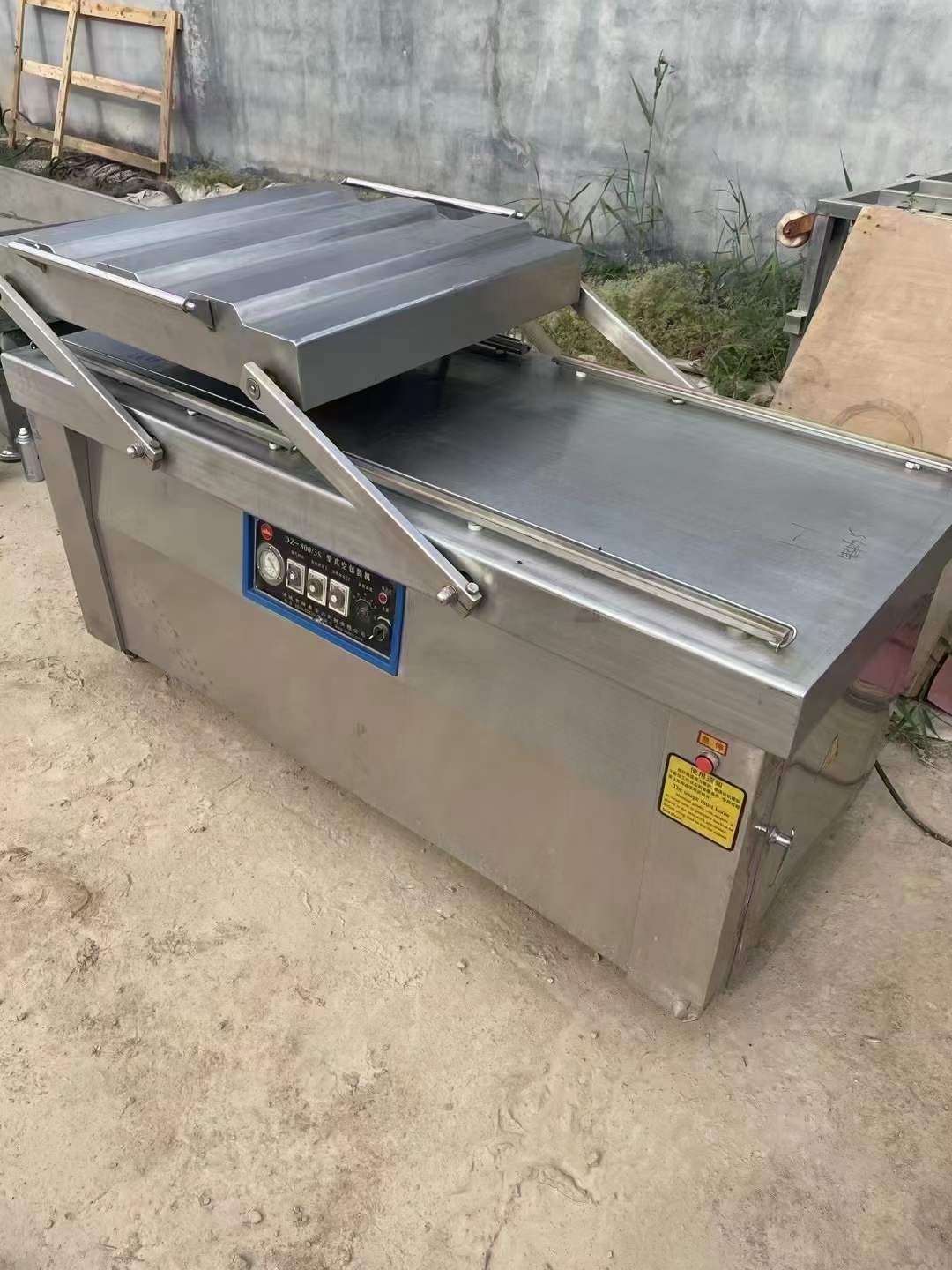 轉讓二手真空包裝機 一臺800型100大泵雙室真空包裝機