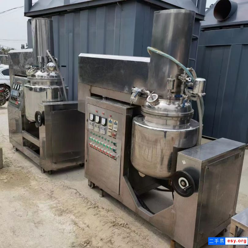 轉讓二手真空乳化機 兩臺50L均質乳化機