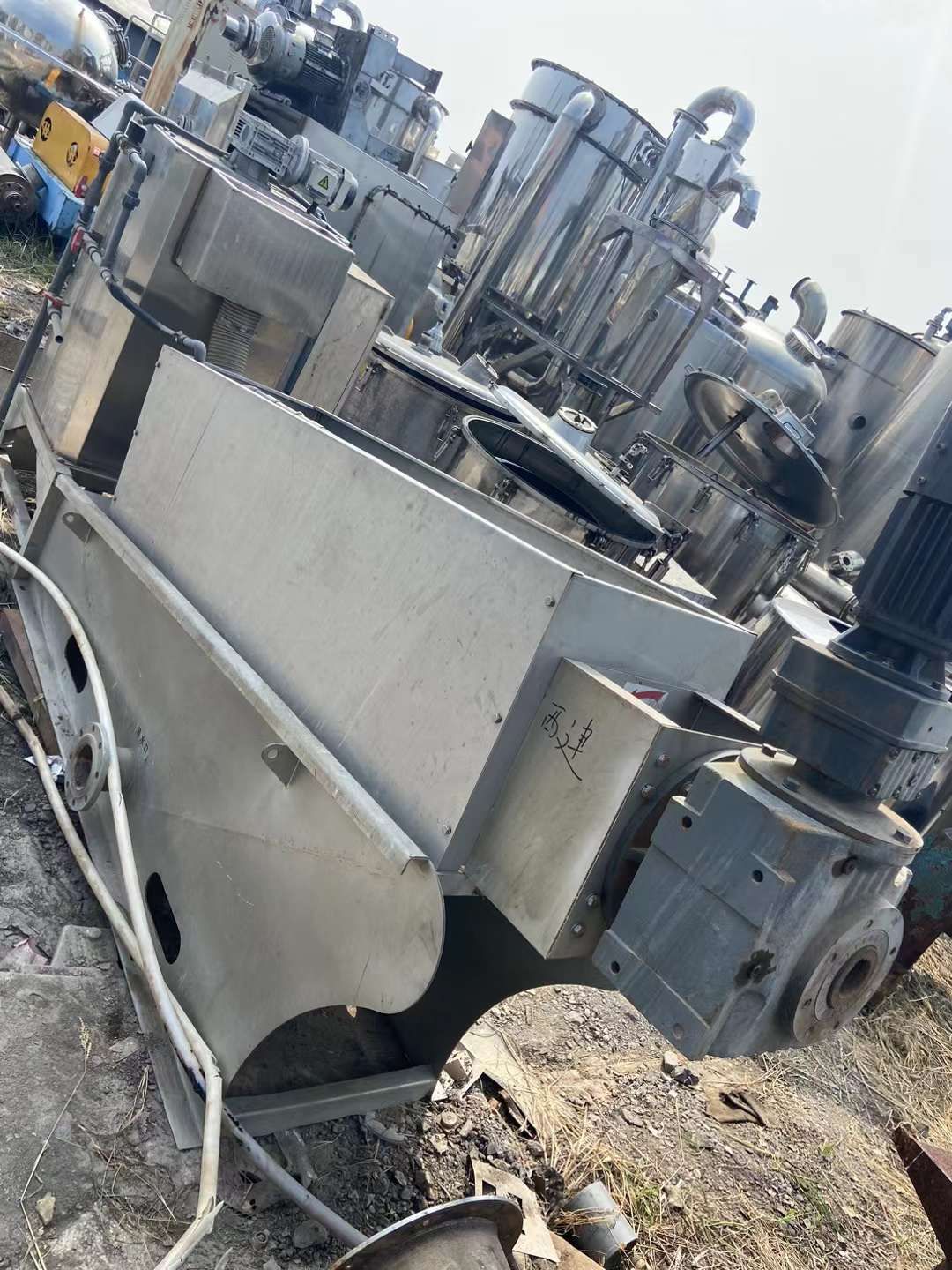 轉(zhuǎn)讓二手污泥脫水機 一套301型疊螺污泥脫水機