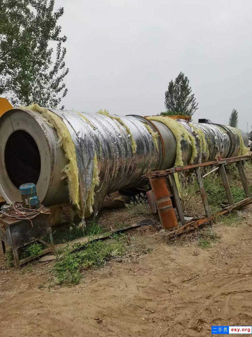 轉(zhuǎn)讓二手滾筒烘干機 一臺1.5米x13米全套烘干機