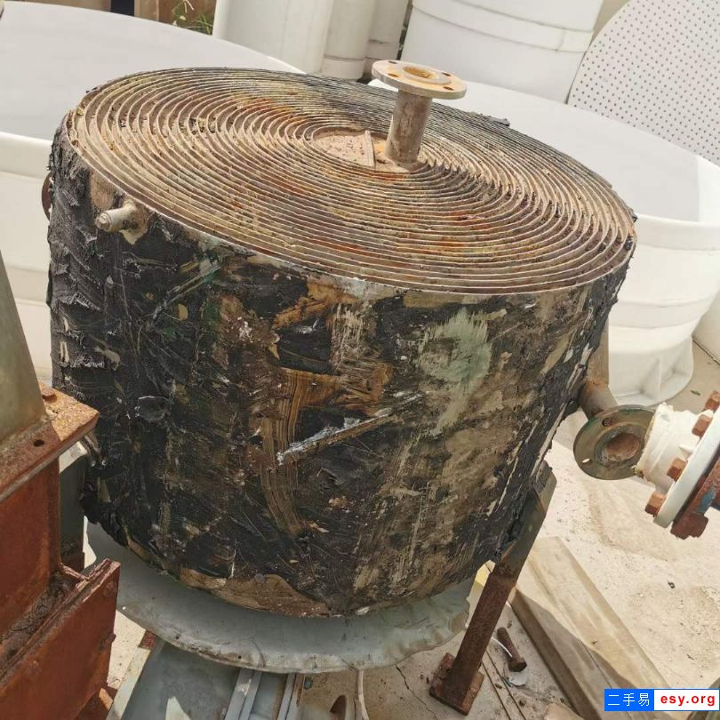轉(zhuǎn)讓二手不銹鋼換熱器 20-30平方螺旋板換熱器