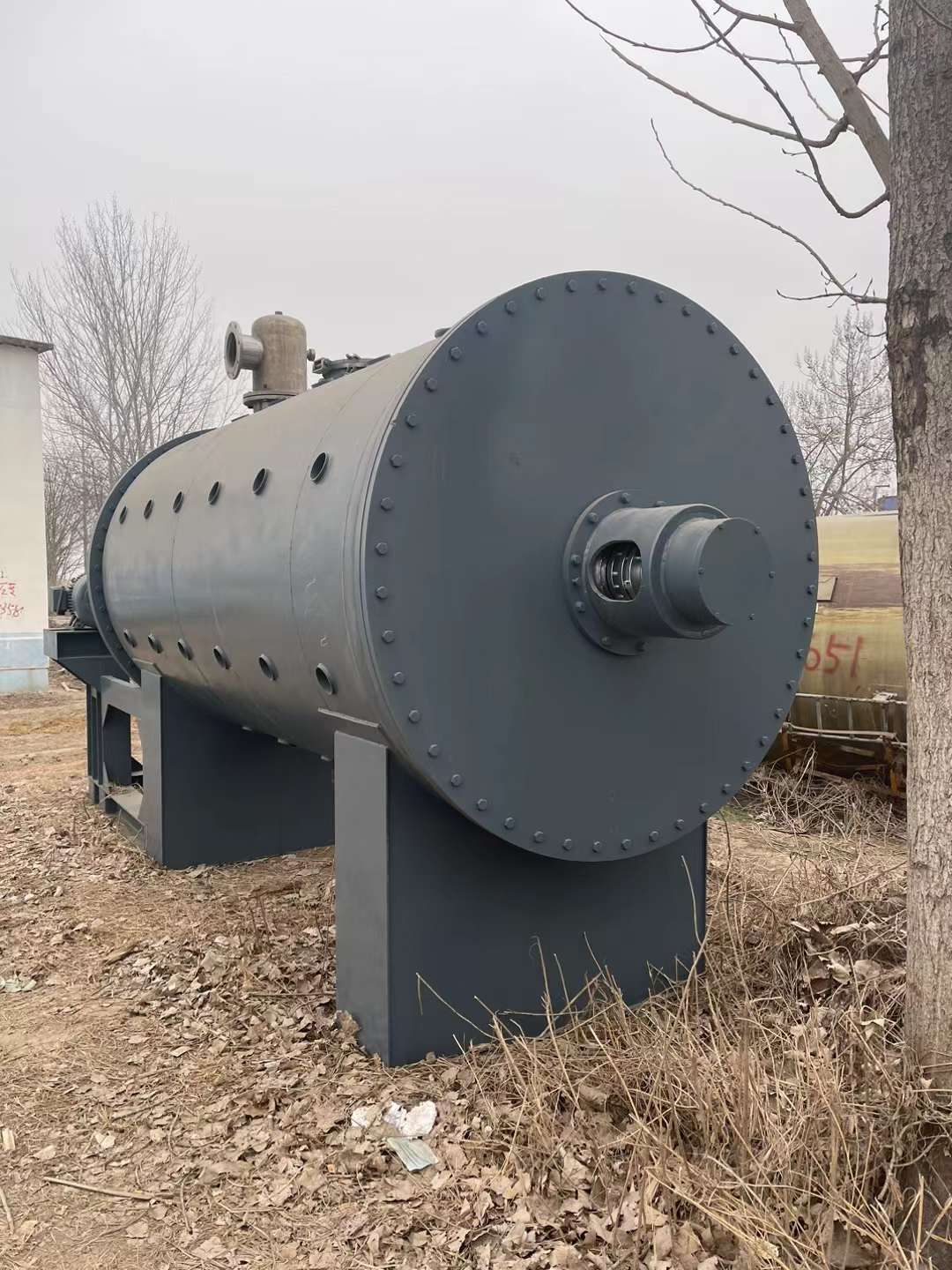 轉讓二手臥式干燥機 一臺10立方臥式耙式真空干燥機
