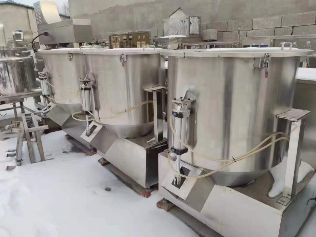 轉(zhuǎn)讓二手高速混合機 四臺350型全不銹鋼立式高速混合機