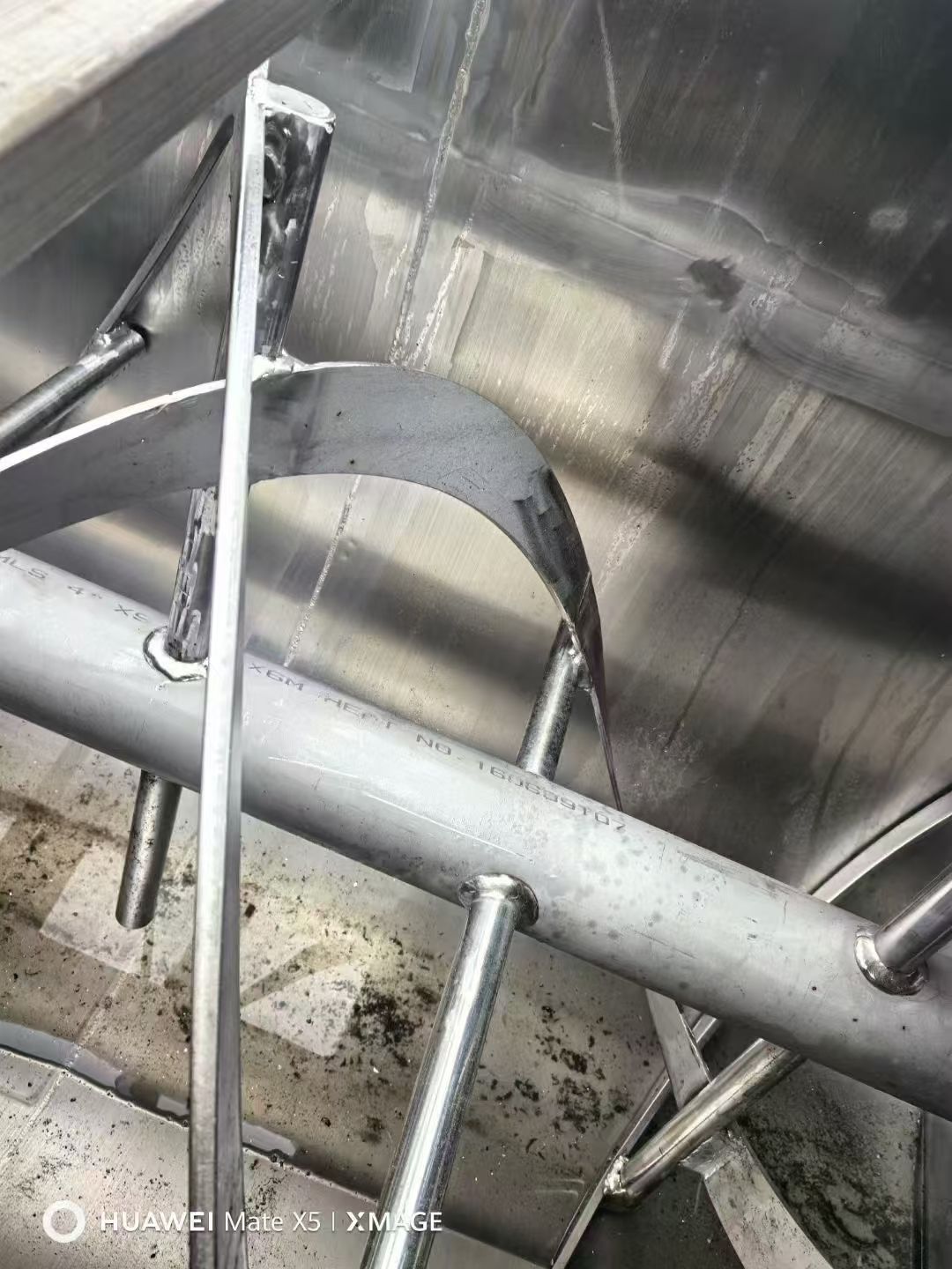 轉(zhuǎn)讓二手螺帶混合機 兩臺容積2立方全不銹鋼夾套螺帶混合機