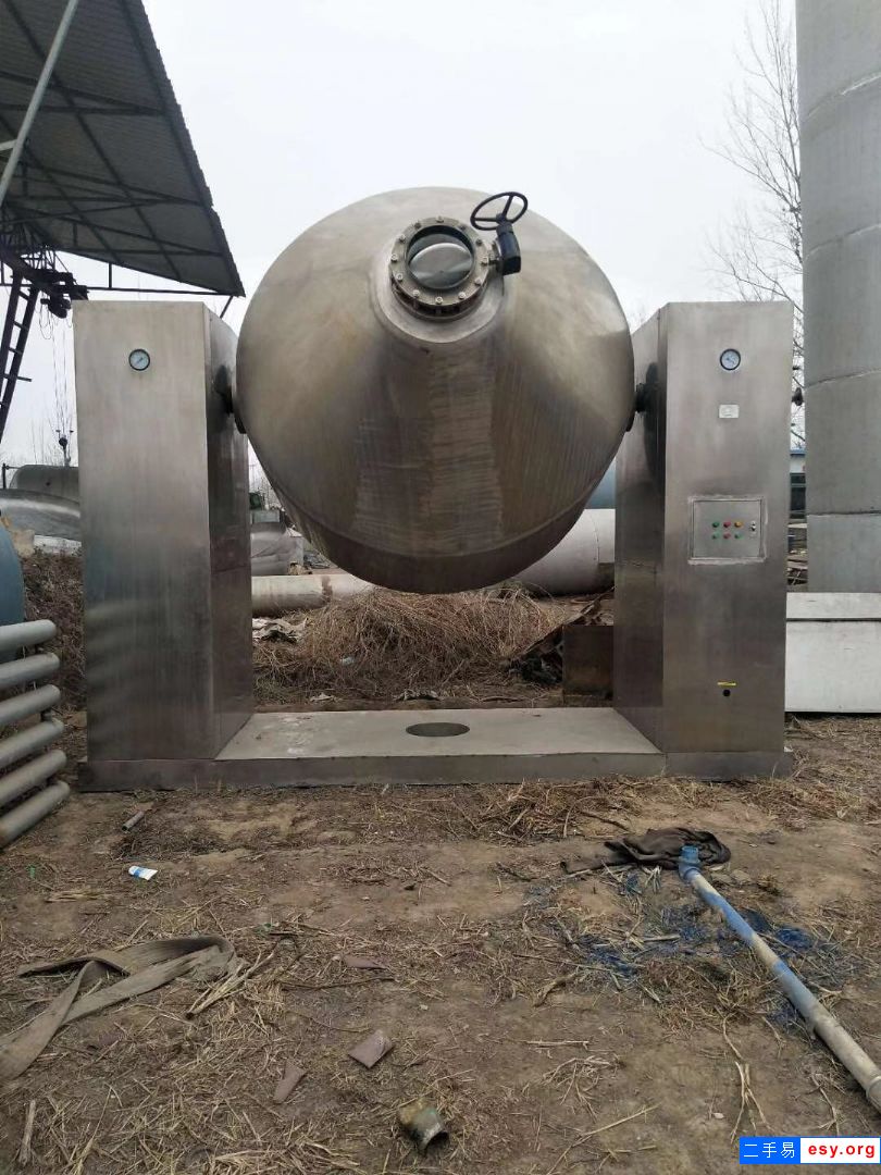 出售二手不銹鋼雙錐干燥機(jī) 2臺800L316材質(zhì)雙錐干燥機(jī)