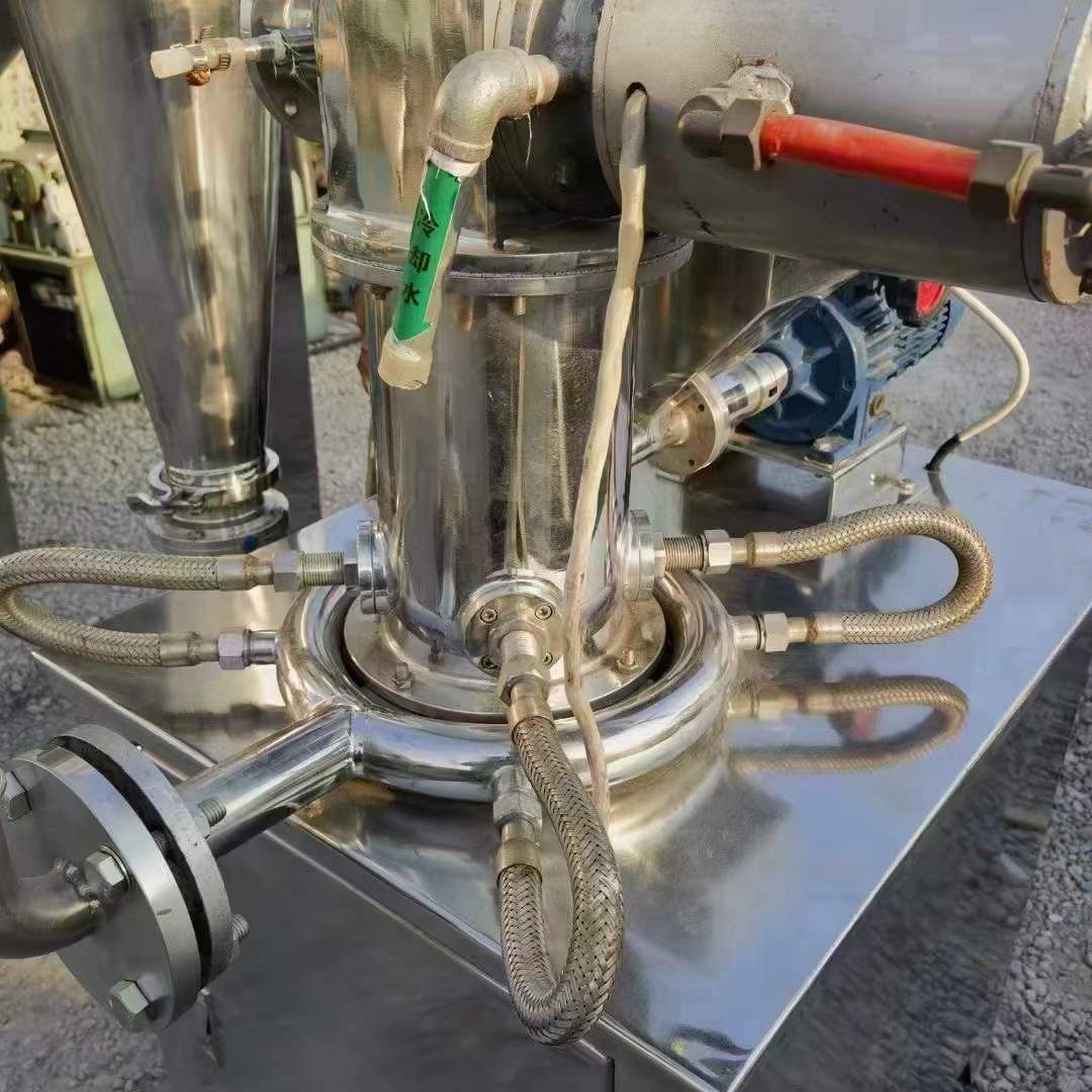 轉(zhuǎn)讓二手氣流粉碎機(jī) 一套150型全不銹鋼氣流粉碎機(jī)