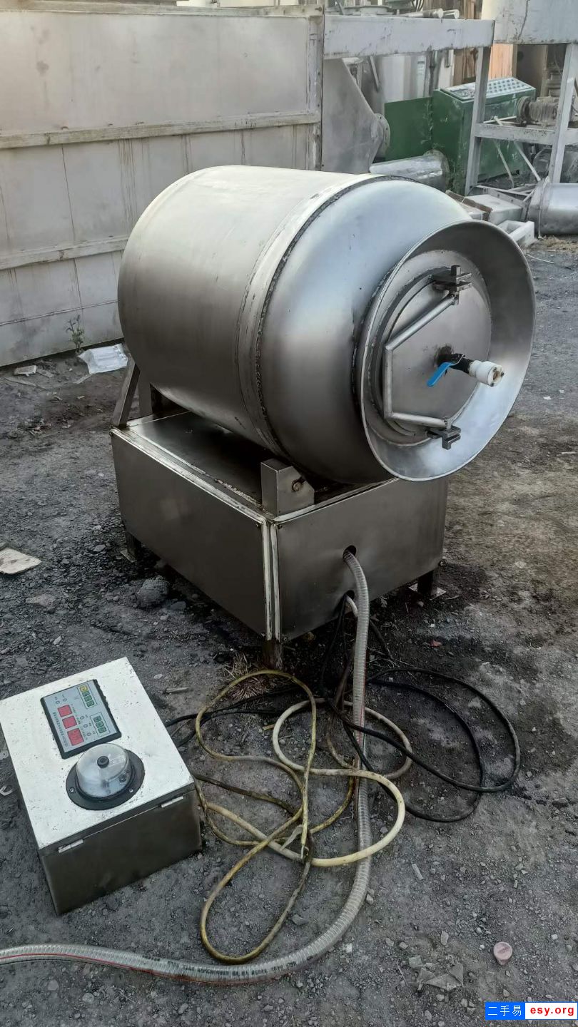 出售二手真空滾揉機(jī) 一臺(tái)200L曉進(jìn)變頻滾揉機(jī)