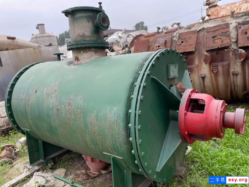 轉讓二手真空干燥機 一臺1000L耙式干燥機