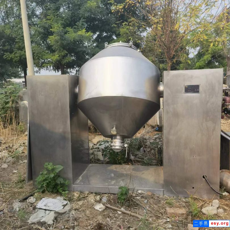 出售二手不銹鋼雙錐干燥機(jī) 2臺800L316材質(zhì)雙錐干燥機(jī)