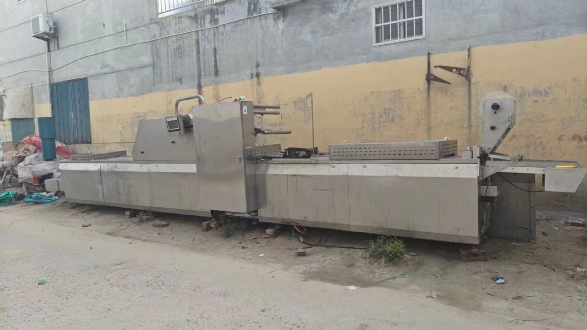 轉讓二手拉伸膜包裝機 一臺520型全自動連續(xù)式拉伸膜包裝機