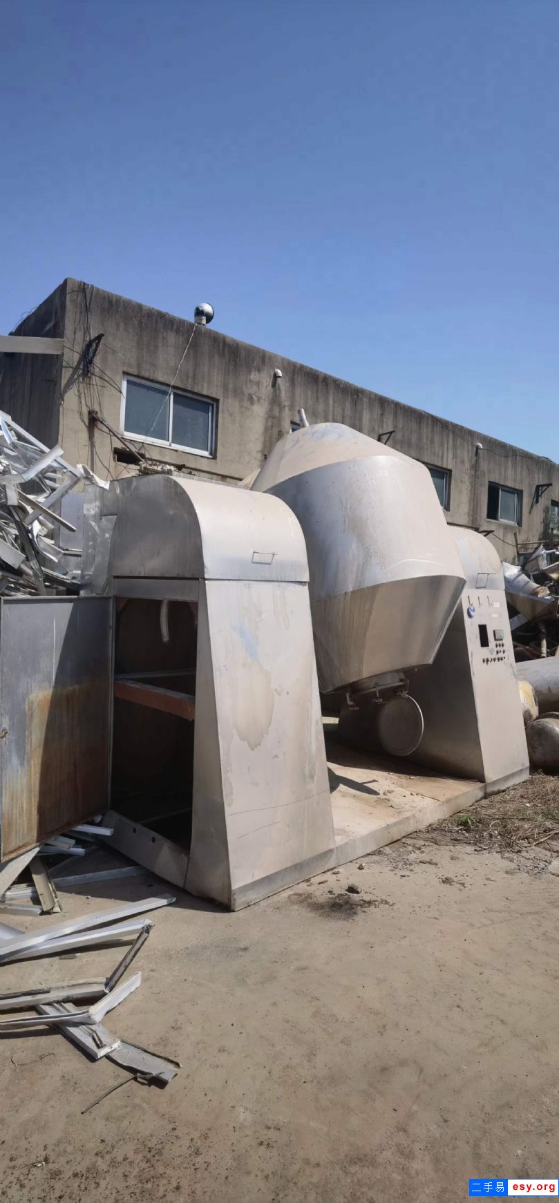 轉(zhuǎn)讓二手雙錐干燥機 3臺1000不銹鋼雙錐干燥機