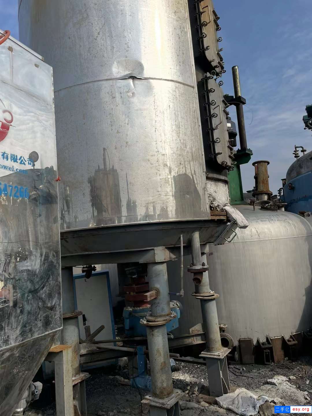 轉(zhuǎn)讓二手工大連續(xù)干燥機(jī) 一臺73.5平方不銹鋼盤式干燥機(jī)