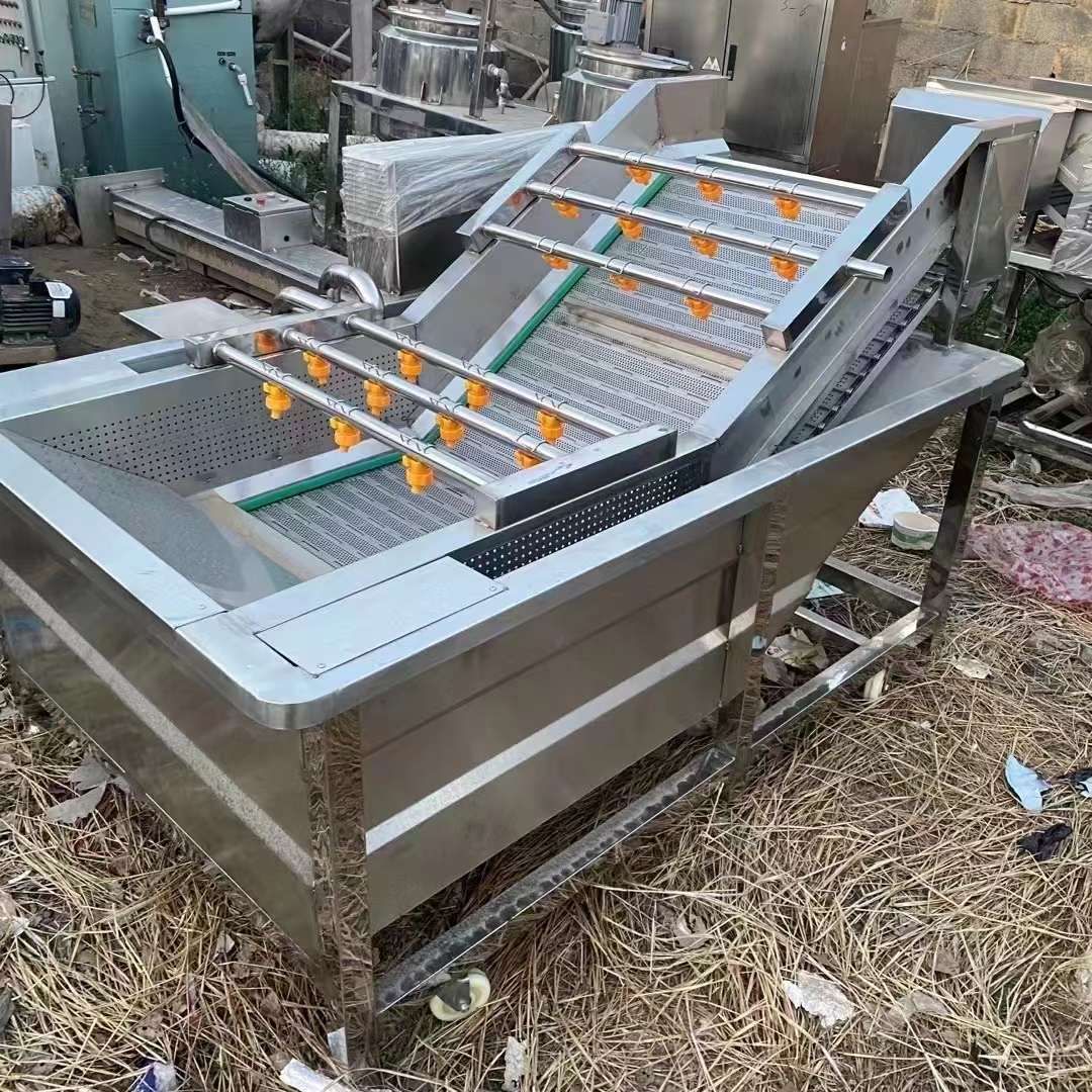 轉(zhuǎn)讓二手氣泡清洗機(jī) 2米-6米不銹鋼鏈板氣泡清洗機(jī)