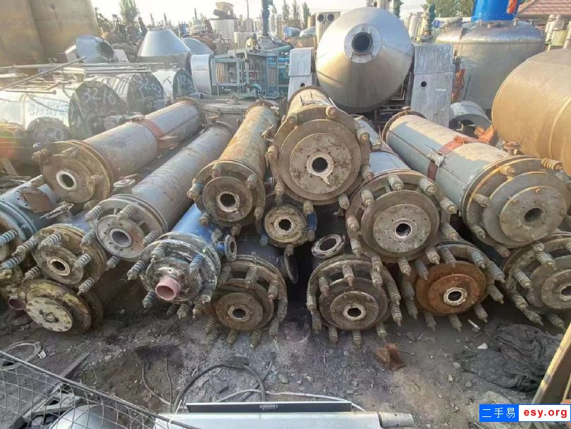 轉讓二手石墨冷凝器 20-40-60平方石墨塊換熱器