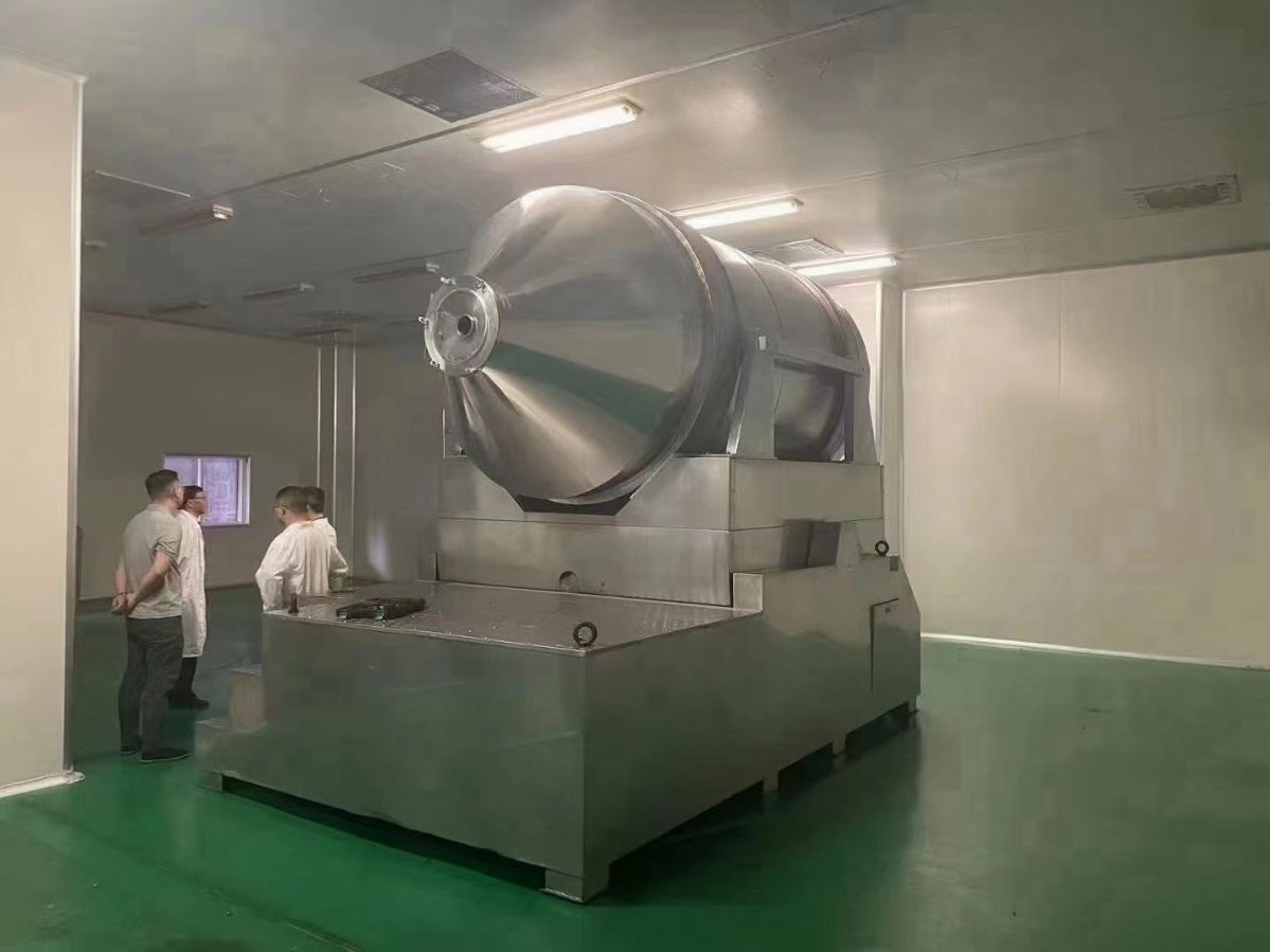 轉(zhuǎn)讓二手二維混合機 一臺容積10立方重型二維運動混合機