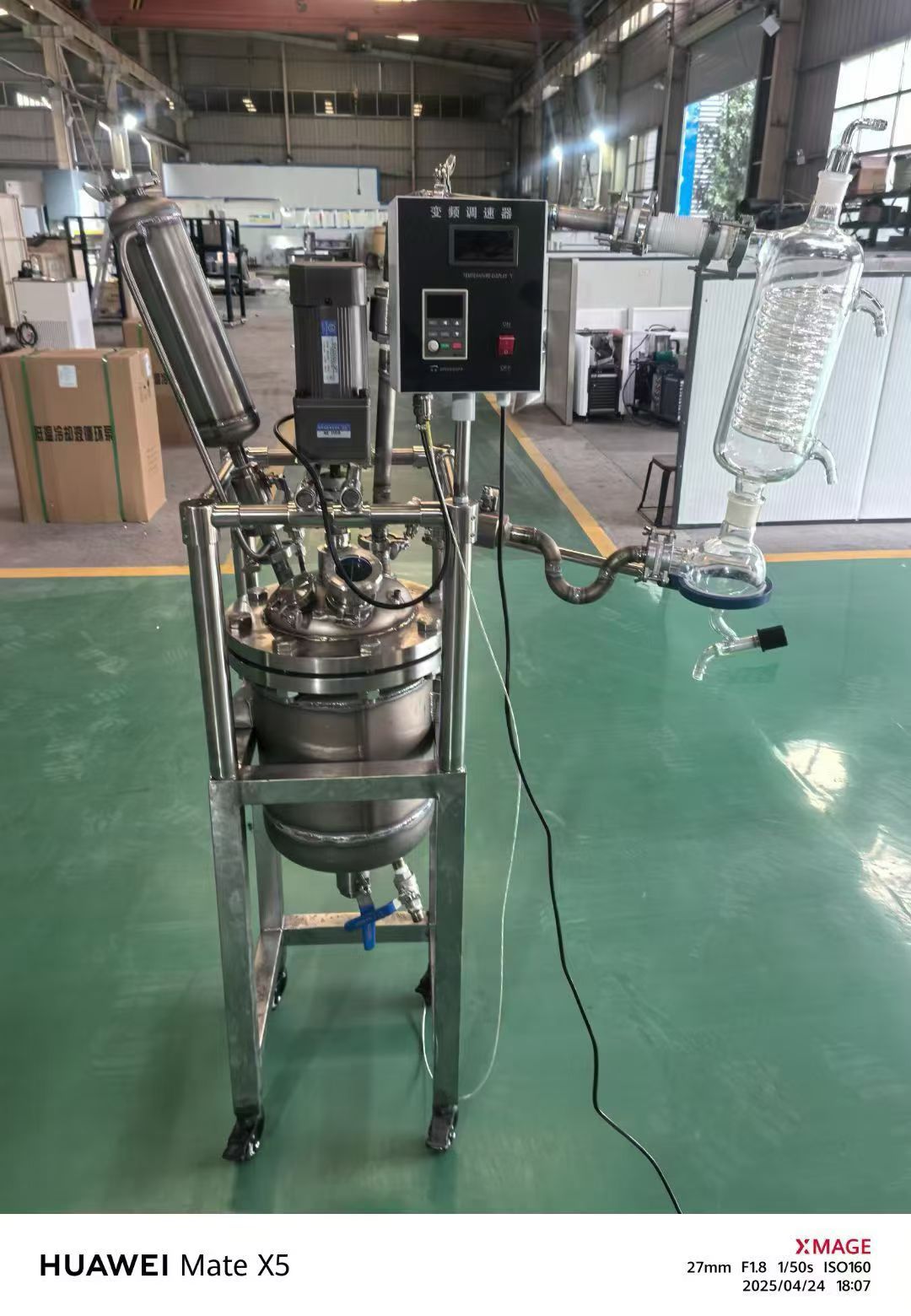 转让二手钛材反应釜 一台容积10升实验型双层钛材反应釜