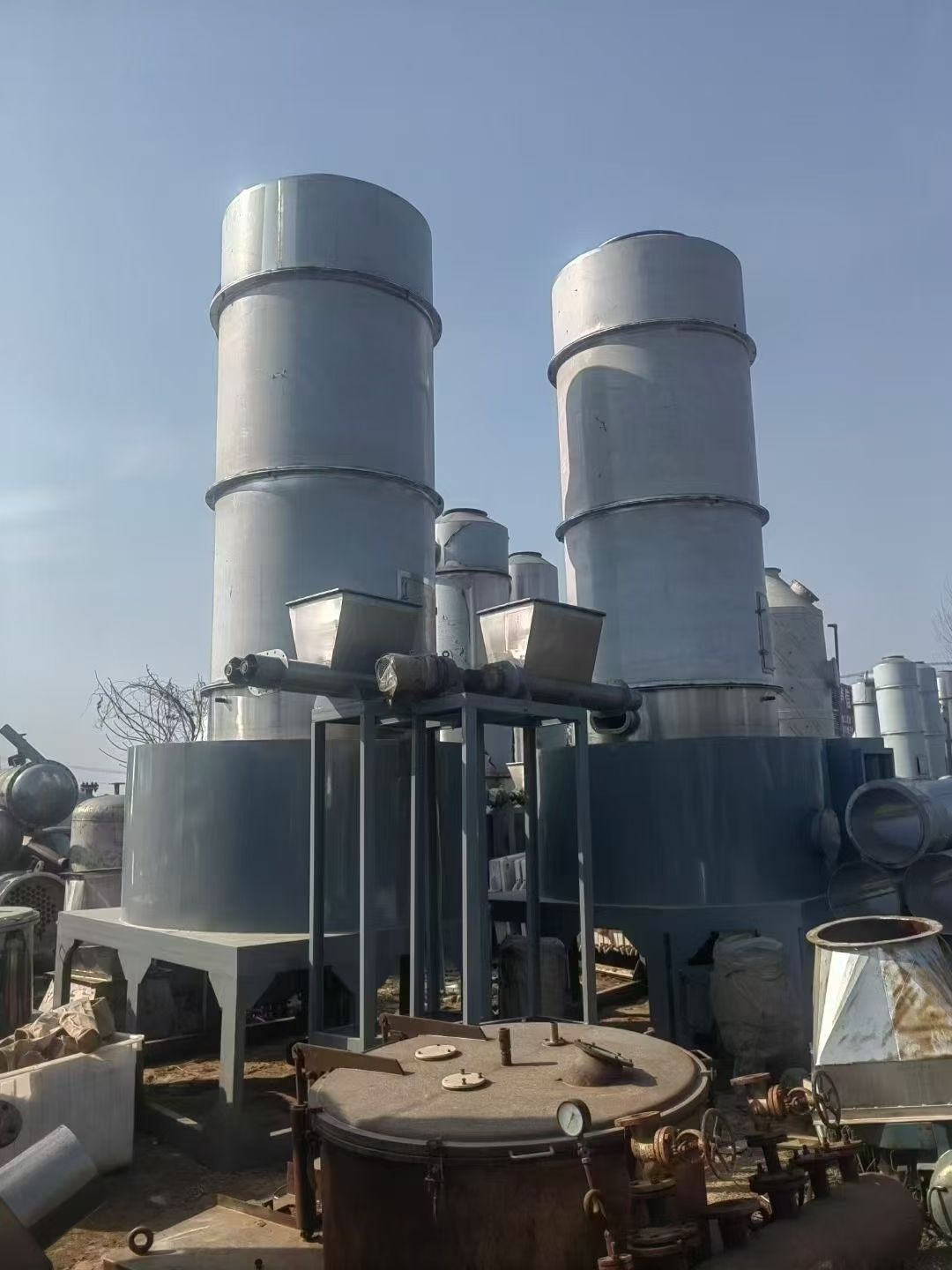 轉(zhuǎn)讓二手閃蒸干燥機 兩套直徑1600型不銹鋼旋轉(zhuǎn)閃蒸干燥機