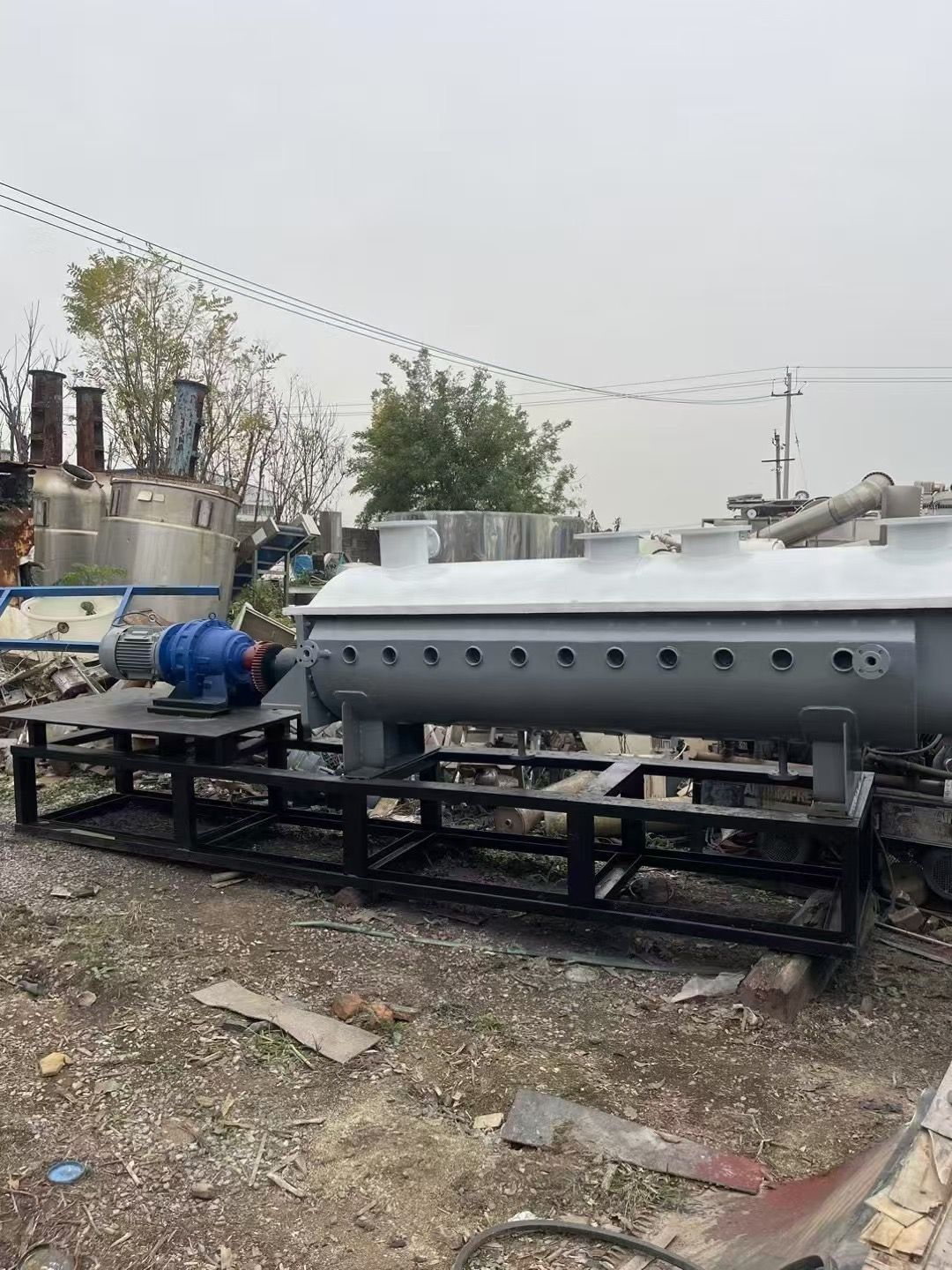 轉(zhuǎn)讓二手槳葉干燥機 一臺面積10平方空心式槳葉干燥機