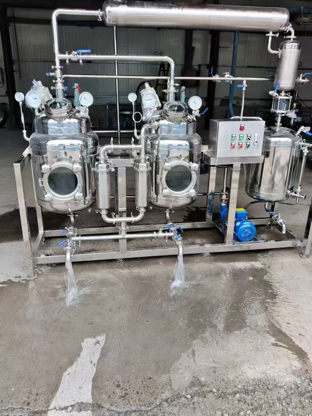 轉(zhuǎn)讓二手濃縮機(jī)組 容積20L-100L實(shí)驗(yàn)型多功能濃縮提取機(jī)組
