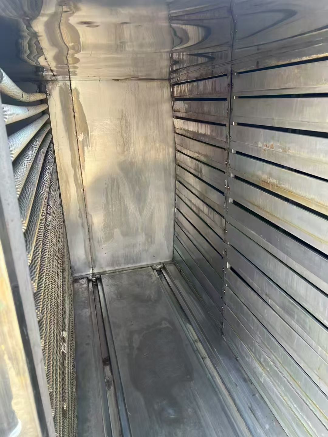 转让二手热风烘箱 八台四门八车192盘蒸汽加热热风循环烘箱