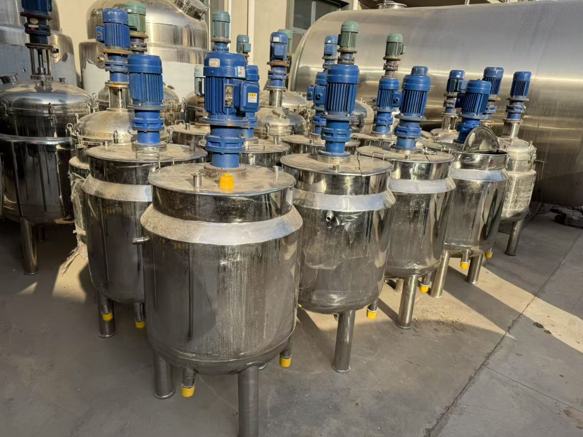 轉讓二手電加熱攪拌罐 10臺容積200L上平口電加熱攪拌罐